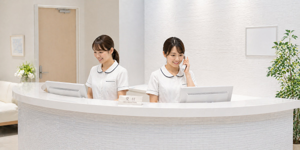 クリニックの受付